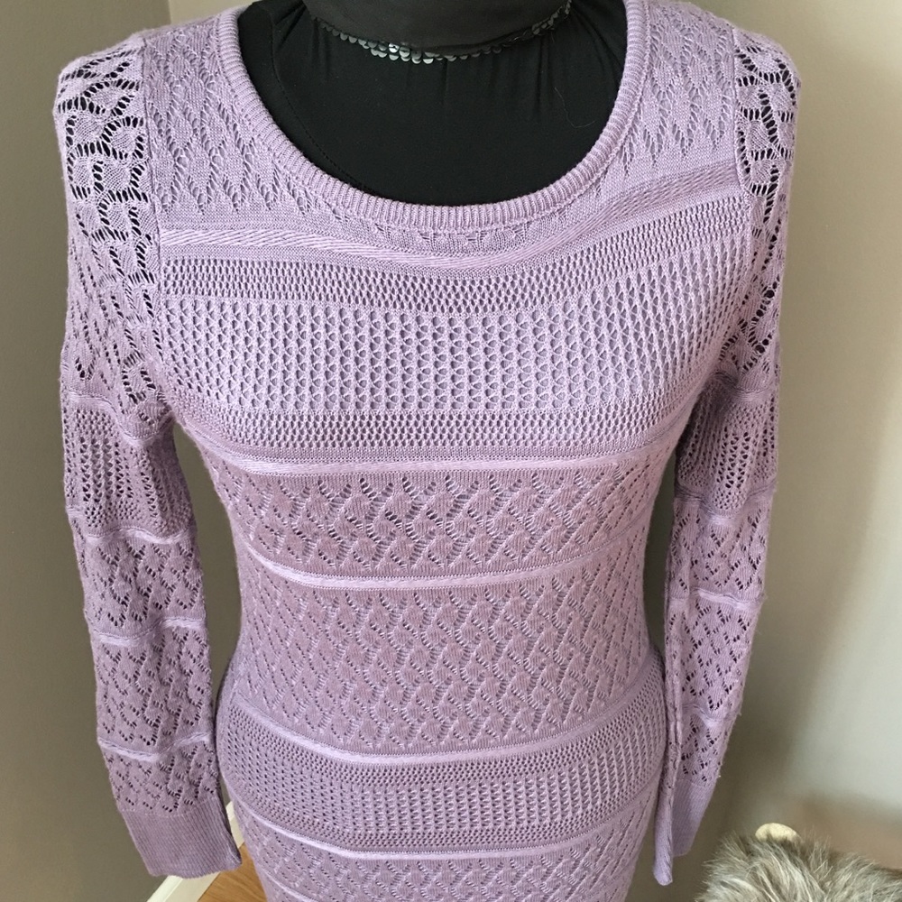 VENUS Sweater Dress XS Purple NWOT